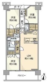 パークホームズ横濱東寺尾マークヒルズ 4階 間取り図