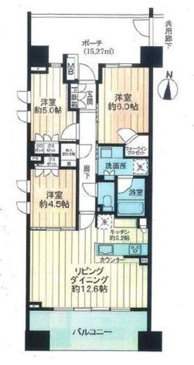 パークホームズ横濱山下町 2階 間取り図