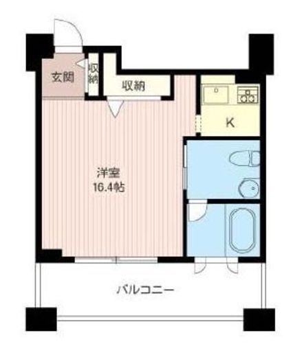 レジデンスシャルマン月島 1021 間取り図