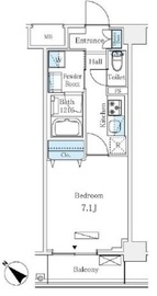 LUMICITY月島 202 間取り図