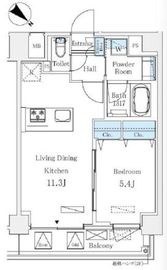 LUMICITY月島 204 間取り図