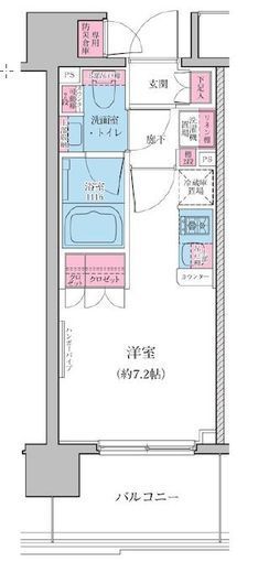 レジディア品川シーサイド 504 間取り図