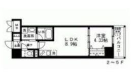 LA BELJOUR錦糸町 (ラベルジュー錦糸町) 602 間取り図