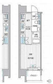 セントラーレ新城 404 間取り図