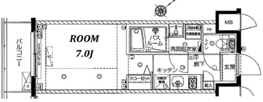 ZOOM横濱EAST 10階 間取り図