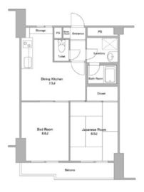 エスト・メール東大井 505 間取り図