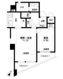 サンコーレジデンス千駄ヶ谷 302 間取り図