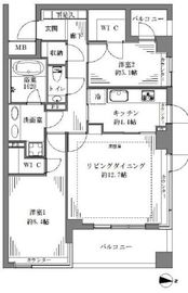 高輪ソルステージュ 2階 間取り図
