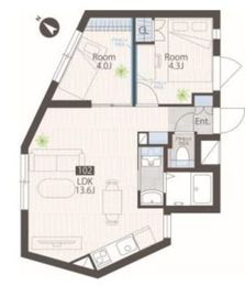 目黒レーベル 102 間取り図