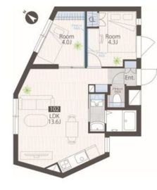 目黒レーベル 202 間取り図