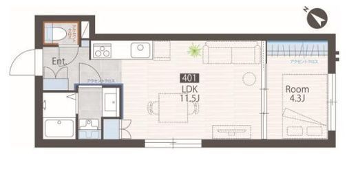 目黒レーベル 201 間取り図