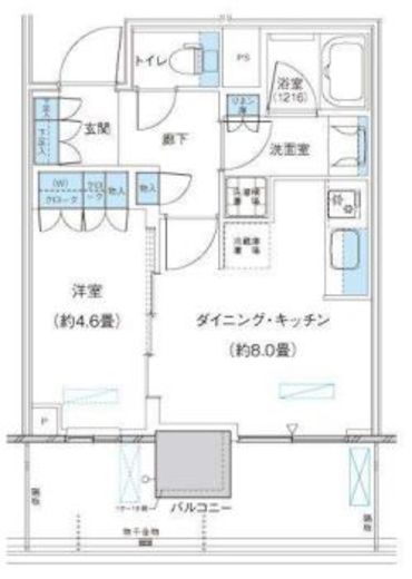 パークシティ柏の葉キャンパス ザ・ゲートタワー ウエスト 1709 間取り図