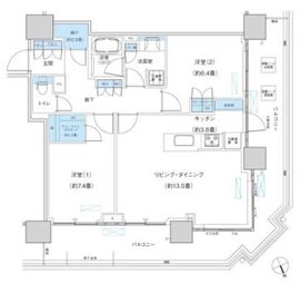 パークシティ柏の葉キャンパス ザ・ゲートタワー ウエスト 3005 間取り図