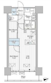 パークアクシス市川 103 間取り図