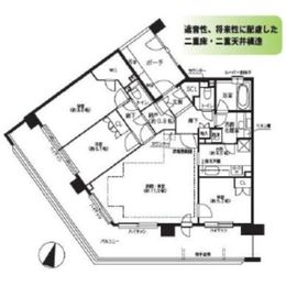 プラウド駒場 6階 間取り図