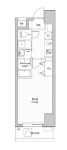アーバンパーク三ノ輪Ⅱ 802 間取り図