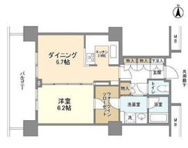 豊洲シエルタワー 16階 間取り図