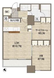 ガレリアグランデ 15階 間取り図