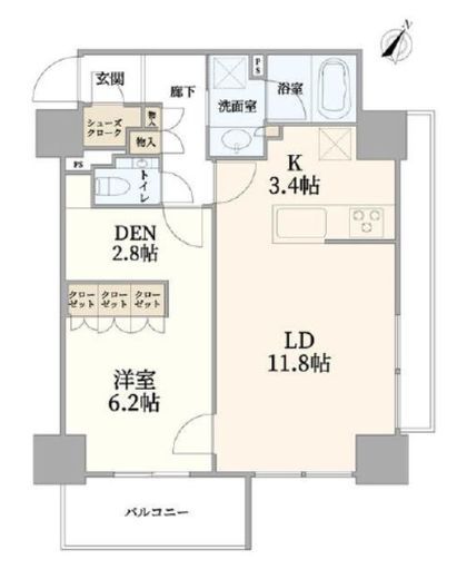 品川タワーレジデンス 6階 間取り図