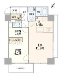 品川タワーレジデンス 6階 間取り図