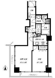 恵比寿ガーデンテラス壱番館 7階 間取り図