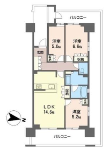 グランドメゾン江古田の杜 4階 間取り図