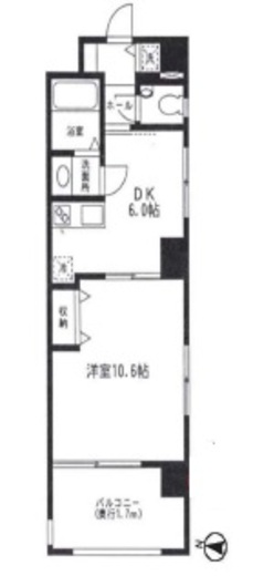 ジェラ恵比寿レジデンス 303 間取り図