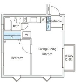 恕庵南麻布 302 間取り図