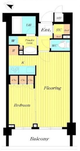 クオリア桜新町 3階 間取り図