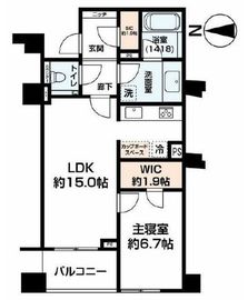 ディアナガーデン広尾 3階 間取り図