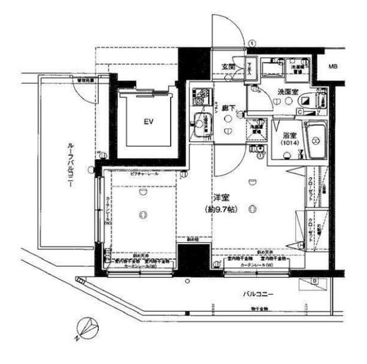 フロンティア横濱EAST 8階 間取り図