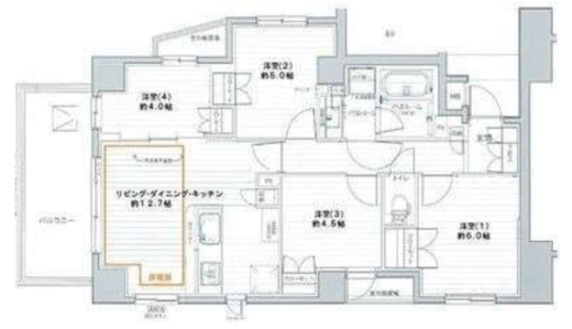 パレステージ三鷹 6階 間取り図