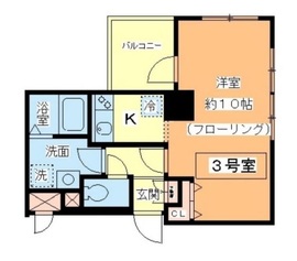 スリアン神楽坂 203 間取り図