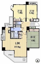 プロスペクト清澄庭園 702 間取り図