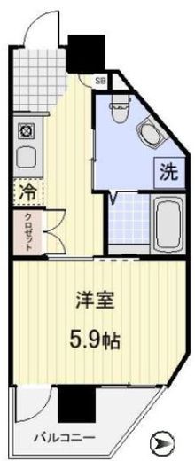 プロスペクト武蔵新城 712 間取り図