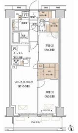 プライムネクサス大森北 503 間取り図