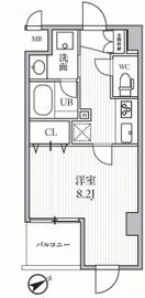 ザ・パームス横浜磯子 804 間取り図
