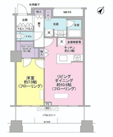 ル・サンク大崎ウィズタワー 13階 間取り図