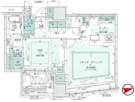 ザ・パークハウスグラン三番町26 2階 間取り図