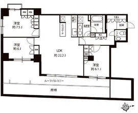 アパガーデンズ新宿戸山公園 5階 間取り図