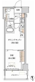 プライムネクサス大森北 528 間取り図