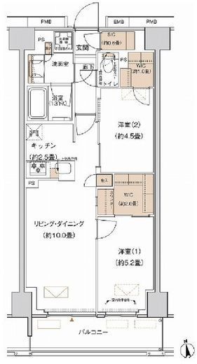 プライムネクサス大森北 703 間取り図