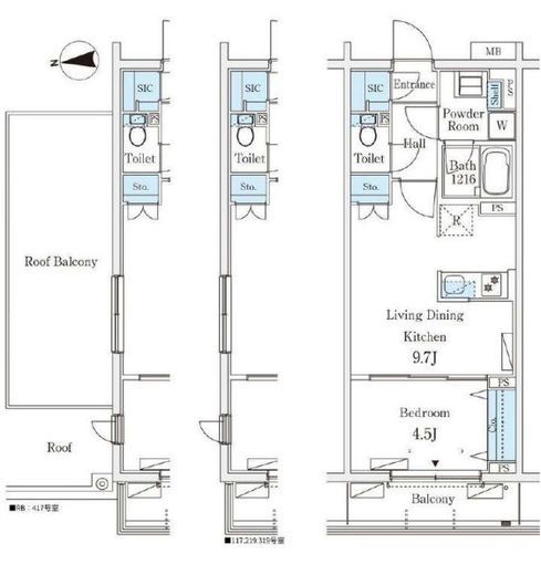 テラス杉並方南町 319 間取り図