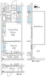 テラス杉並方南町 401 間取り図