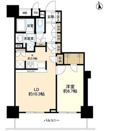 スタイリオ品川中延 502 間取り図