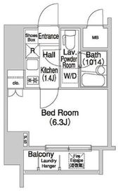 コンフォリア押上 904 間取り図