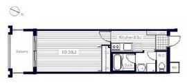 ミラフローレス赤坂 702 間取り図