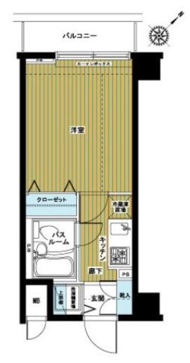 アヴァンティーク東銀座 4階 間取り図
