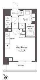 レジデンシャル目黒 7階 間取り図