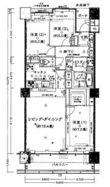 シティタワー品川 25階 間取り図